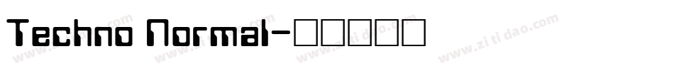 Techno Normal字体转换